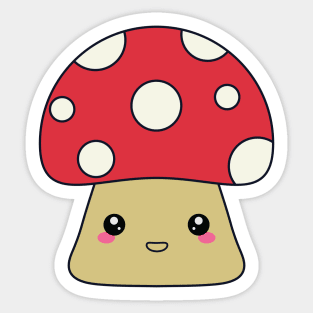 Cute Kawaii Mushroom Sticker